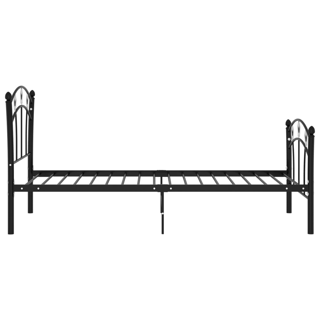 Lit enfant design Football Noir Métal 90x200 cm