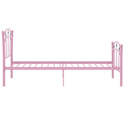 Diseño de cama para niños Pink Football Metal 90x200cm