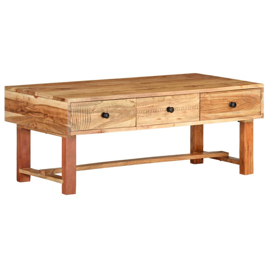 Table basse Bois d'acacia massif GISLAIN