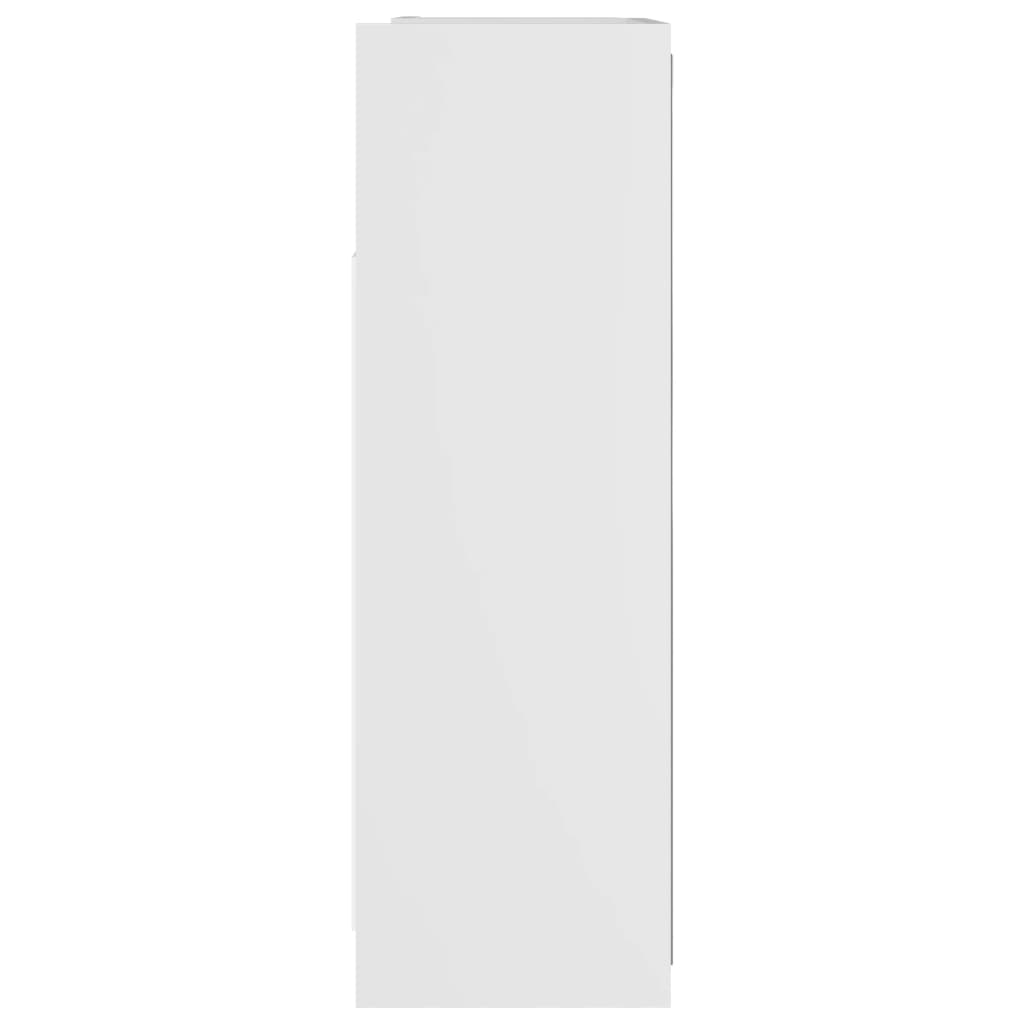 Weißer Badspiegelschrank 62,5 x 20,5 x 64 cm agglomeriert