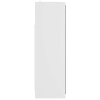 Weißer Badspiegelschrank 62,5 x 20,5 x 64 cm agglomeriert