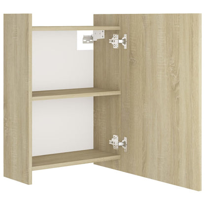 Sonoma Oak Mirror Cabinet 62,5x20.5x64 cm agglomeriert