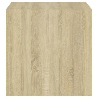 Wall cabinets 4 pcs white/Sonoma oak 37x37x37 cm agglomerated