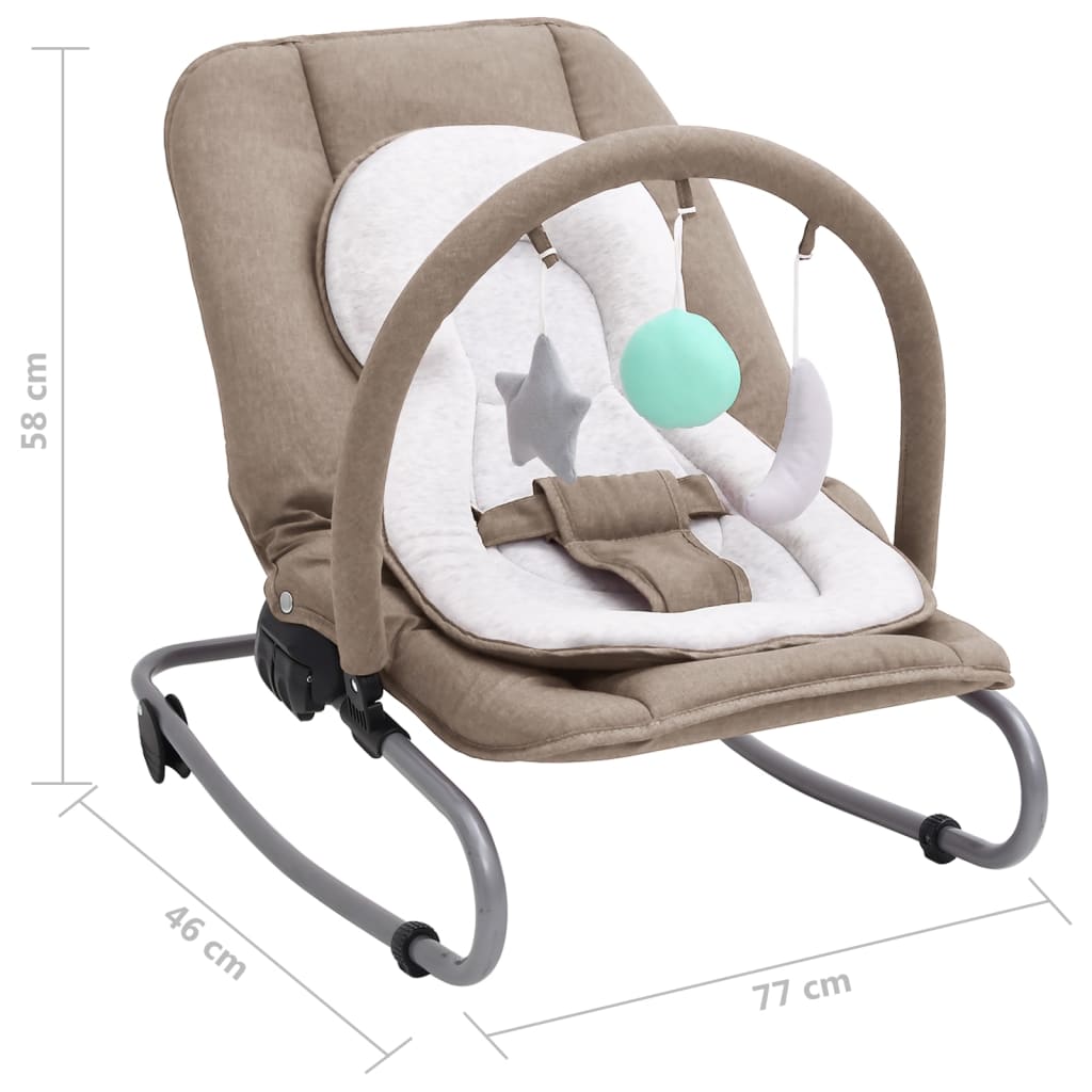 Transat pour bébé Taupe Acier