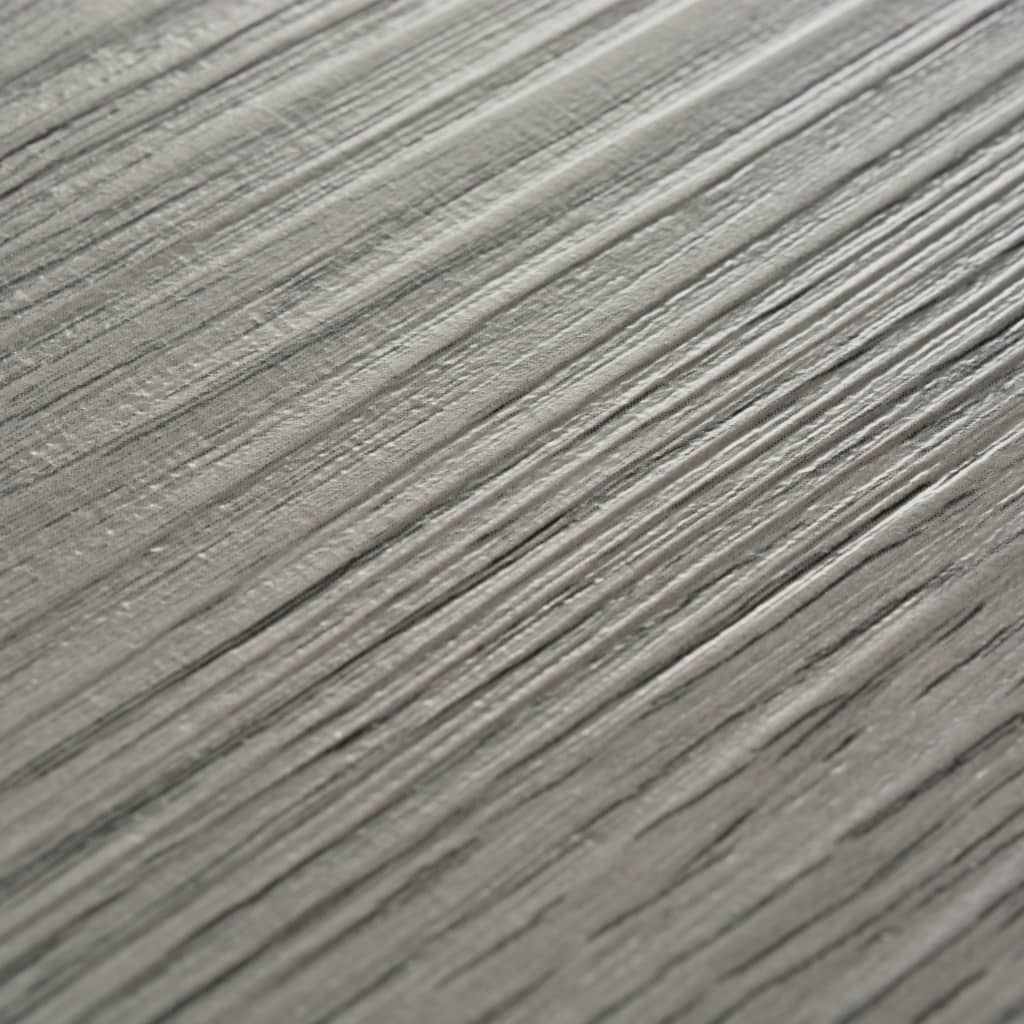Planche de plancher PVC autoadhésif 5,21 m² 2 mm Gris foncé
