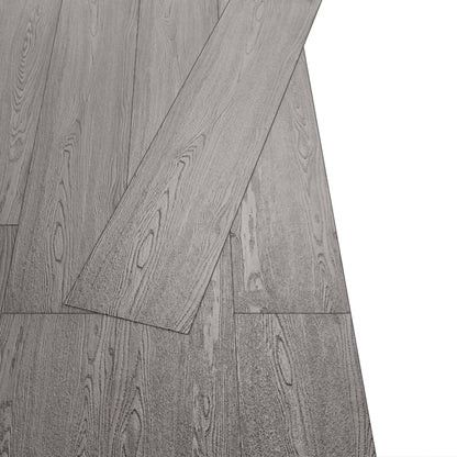 Planche de plancher PVC autoadhésif 5,21 m² 2 mm Gris foncé