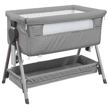 Lit pour bébé avec matelas Gris clair Berceau cododo