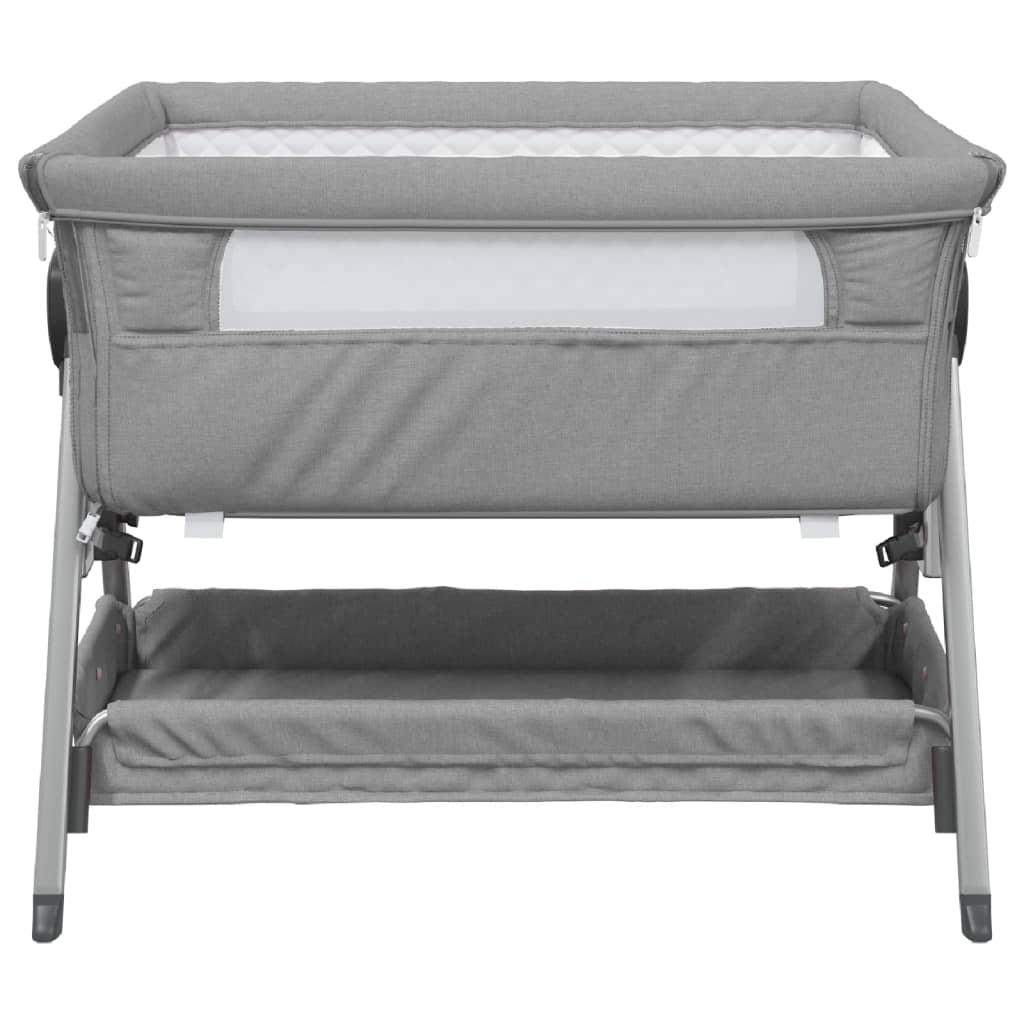 Lit pour bébé avec matelas Gris clair Berceau cododo