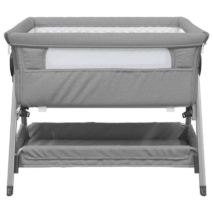 Lit pour bébé avec matelas Gris clair Berceau cododo