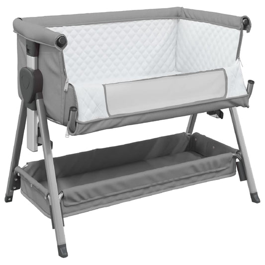 Lit pour bébé avec matelas Gris clair Berceau cododo