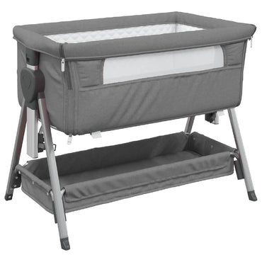 Lit pour bébé avec matelas Gris foncé Berceau cododo