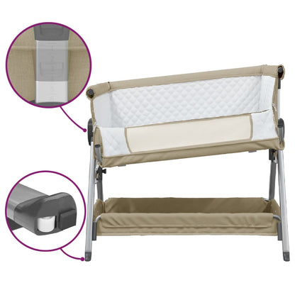 Lit pour bébé avec matelas Taupe Berceau cododo