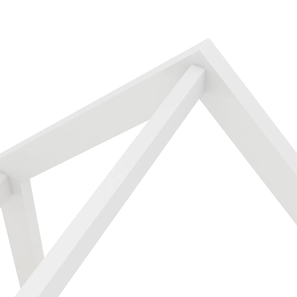 Farmetti per bambini con un cassetto bianco in pino bianco 70x140 cm