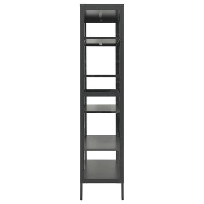 Anthracite steel and tempered glass anthracite showcase