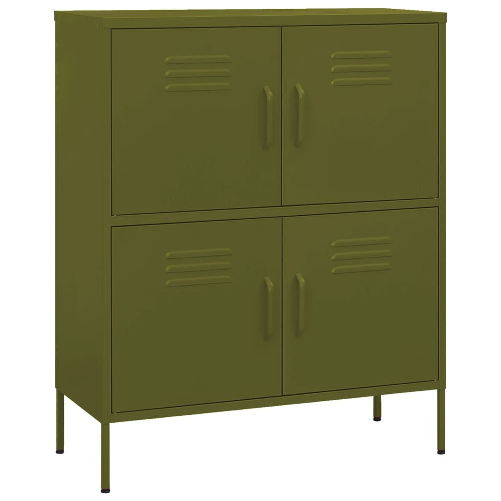 Steel olive green storage cabinet