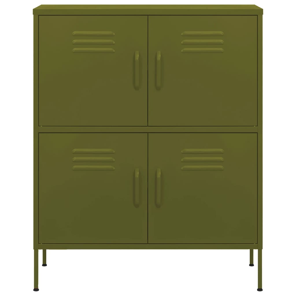 Steel olive green storage cabinet