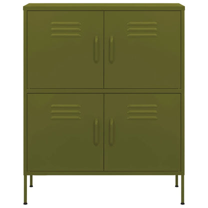 Steel olive green storage cabinet