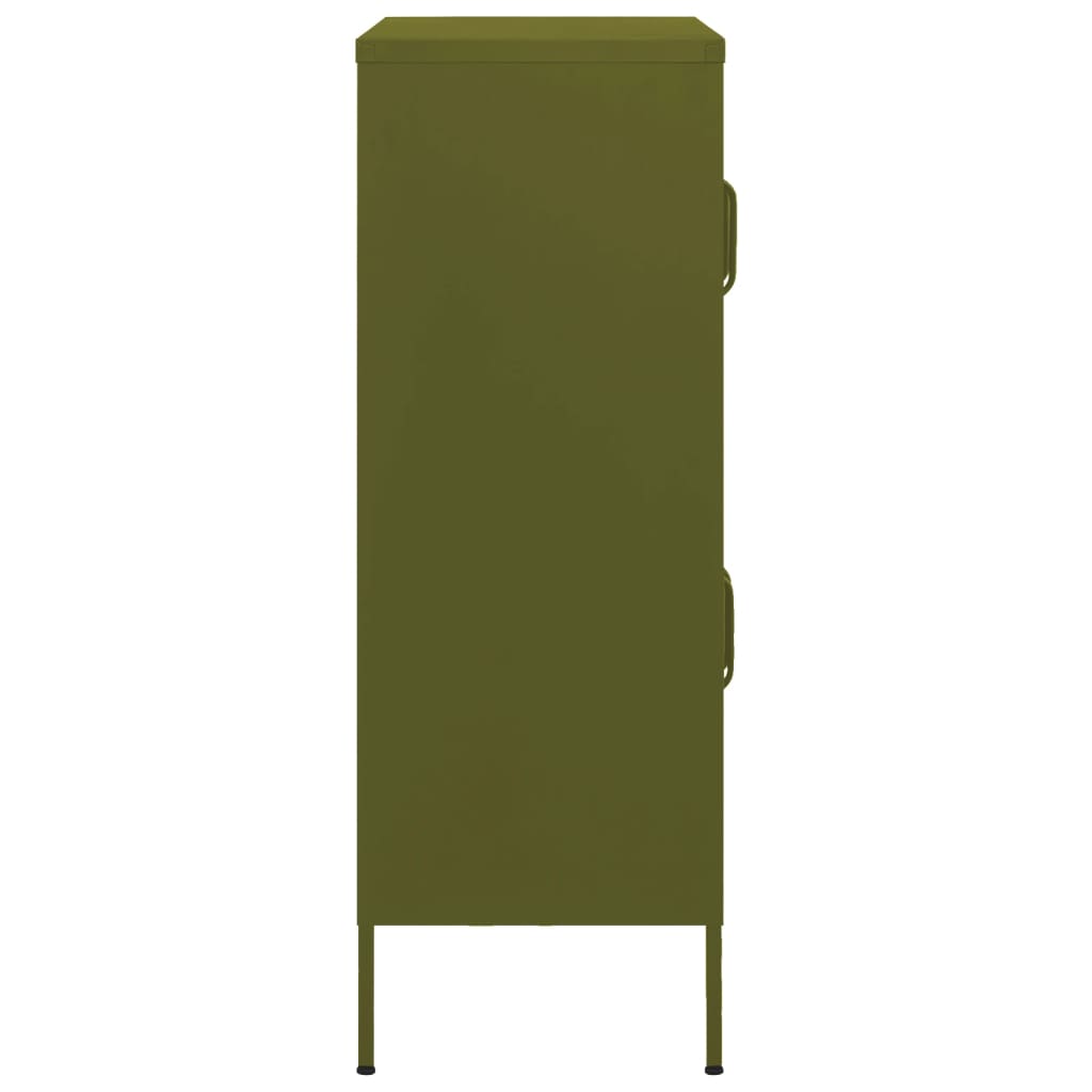 Steel olive green storage cabinet