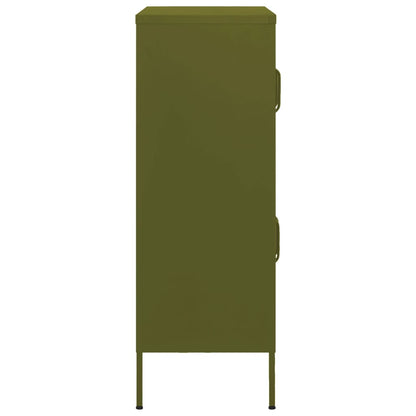 Steel olive green storage cabinet