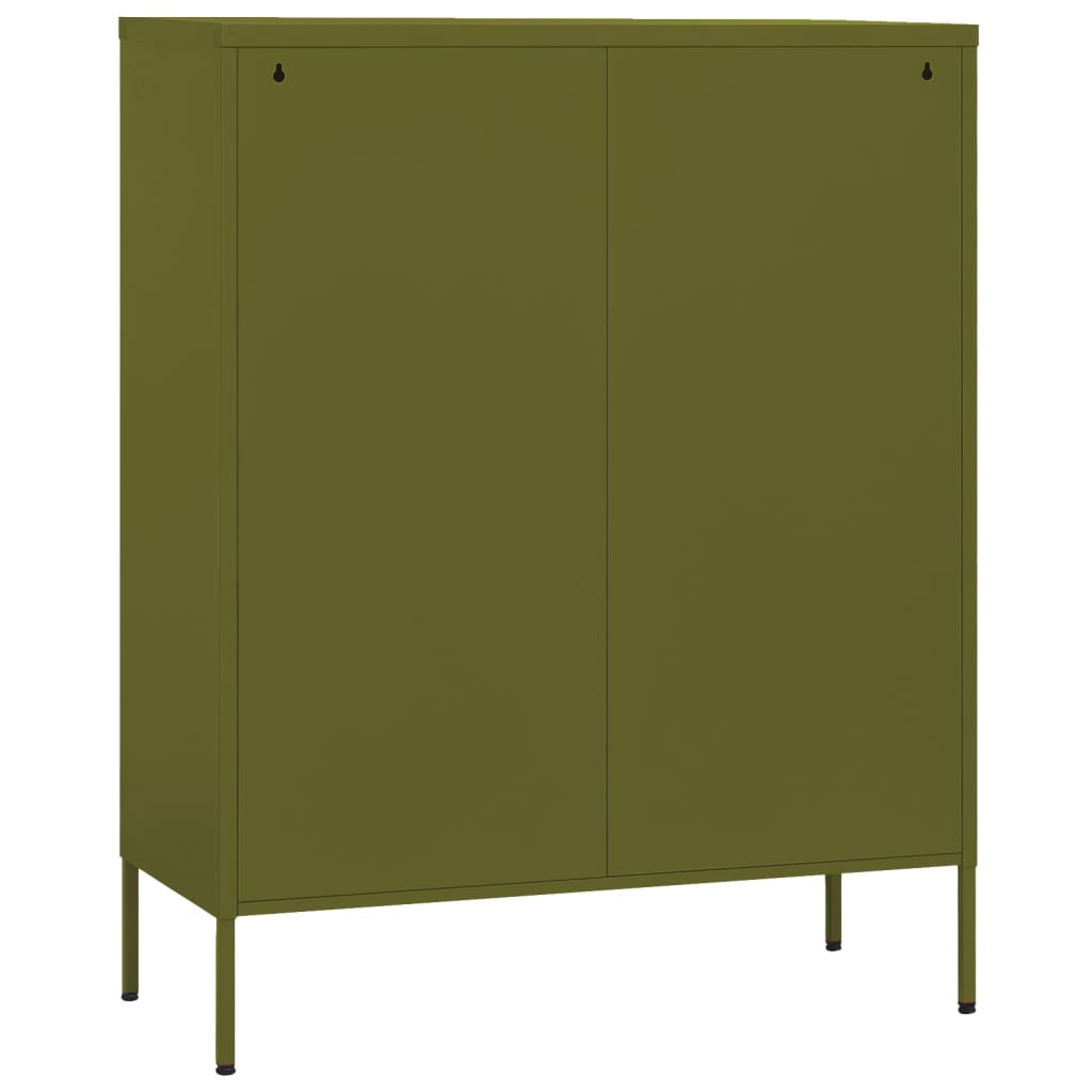 Steel olive green storage cabinet