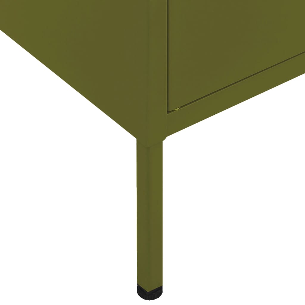 Steel olive green storage cabinet