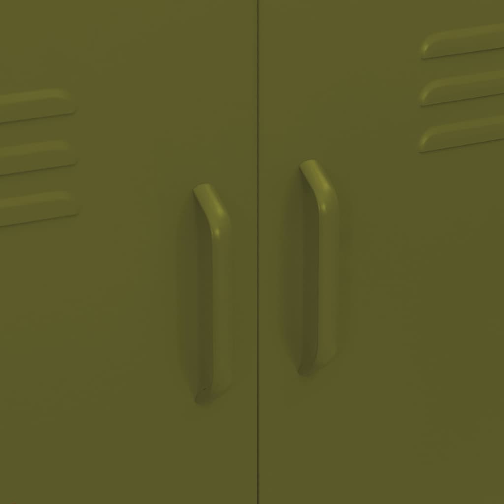 Steel olive green storage cabinet