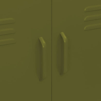 Steel olive green storage cabinet