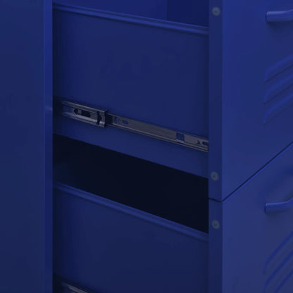 Steel navy blue drawer dresser