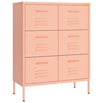 Commode à tiroirs Rose en Acier