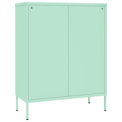 Gasta de gaveta verde de menta de aço