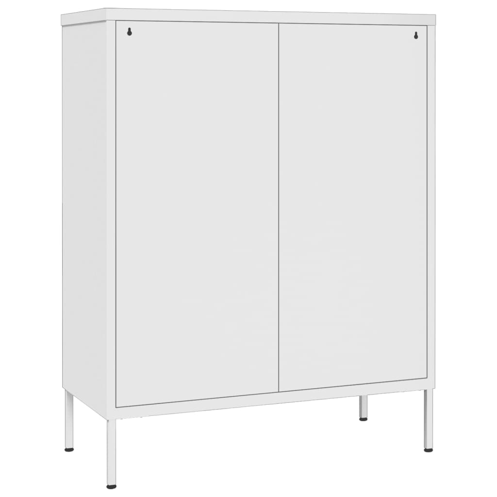 Steel white drawer dresser