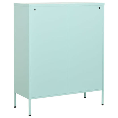 Armário de armazenamento verde de menta de aço
