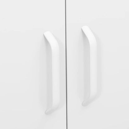 80x35x101.5 cm Armadio di stoccaggio bianco in acciaio