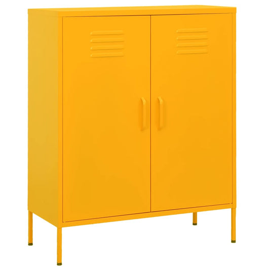 Armoire de rangement Jaune moutarde en Acier