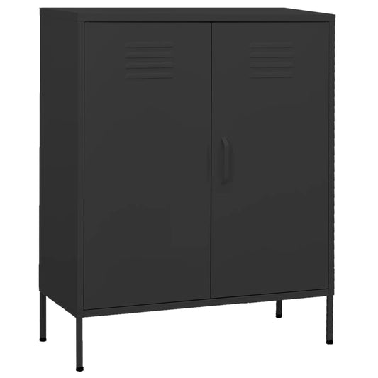 80x35x101.5 cm Armadio di stoccaggio di antracite in acciaio