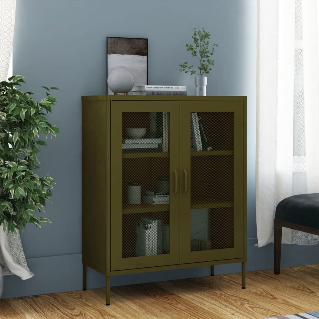 Armoire de rangement Vert olive en Acier
