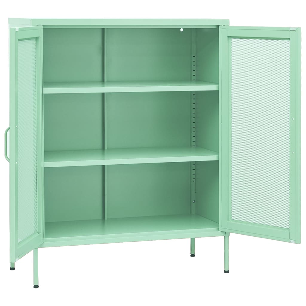 Armoire de rangement Vert menthe en Acier