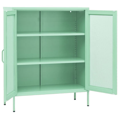 Armoire de rangement Vert menthe en Acier