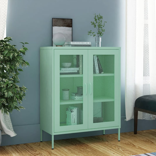 Armoire de rangement Vert menthe en Acier