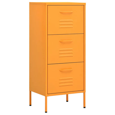 Commode de rangement Jaune moutarde en Acier