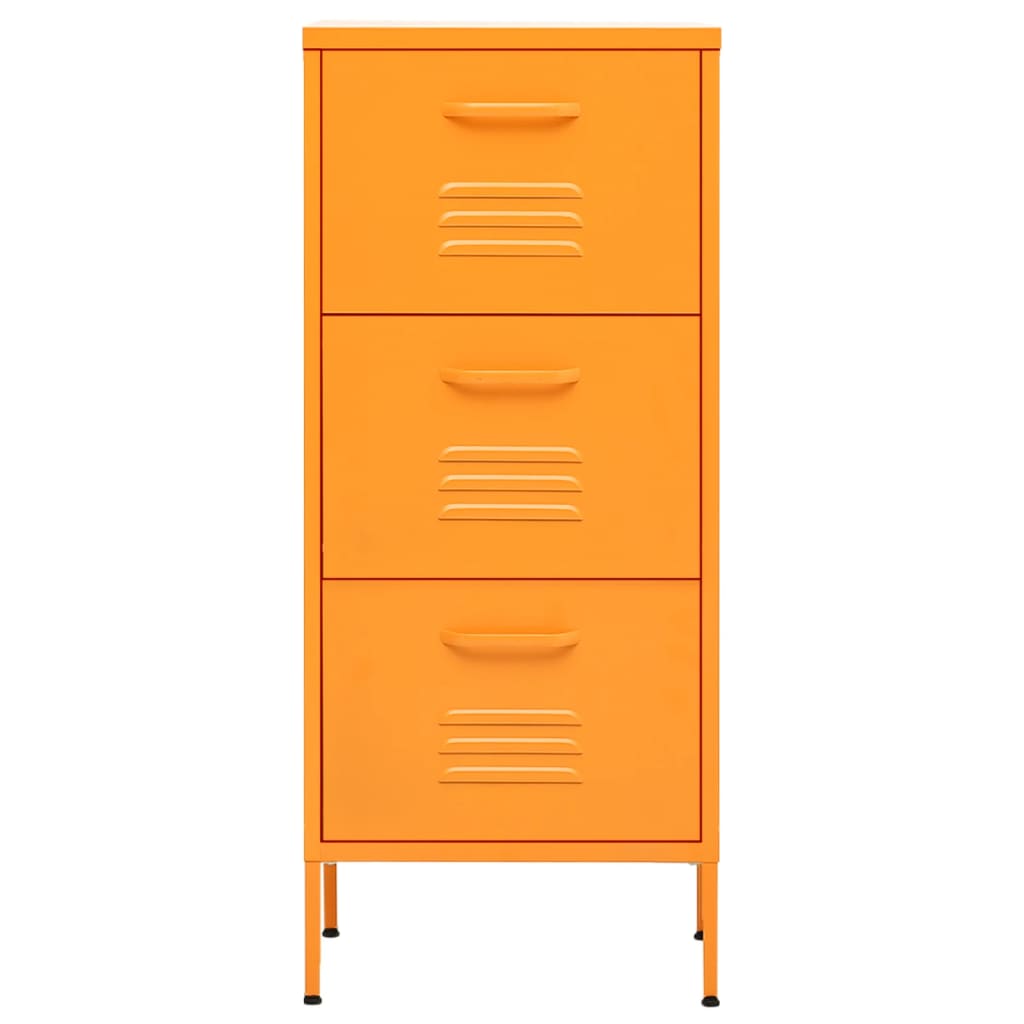 Commode de rangement Jaune moutarde en Acier