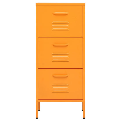 Commode de rangement Jaune moutarde en Acier