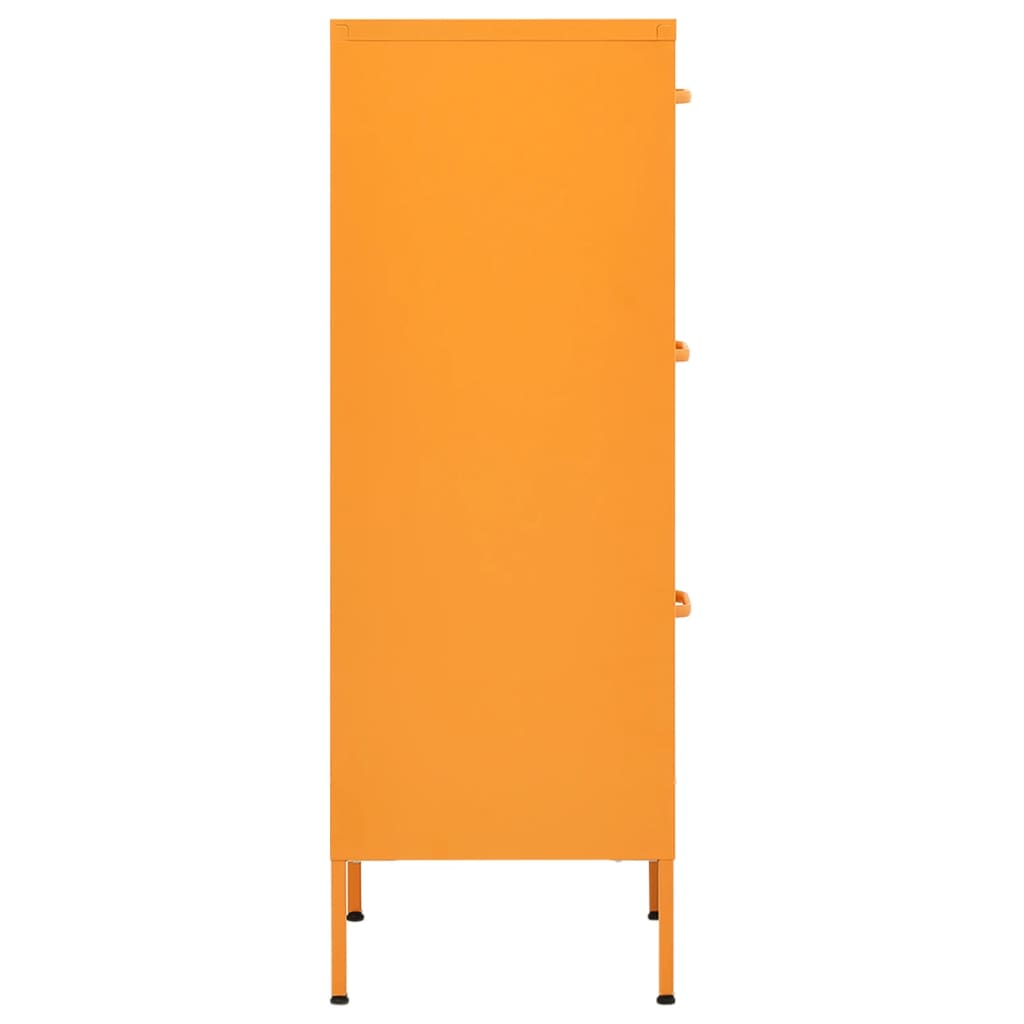 Commode de rangement Jaune moutarde en Acier