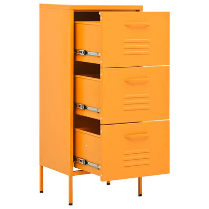 Commode de rangement Jaune moutarde en Acier
