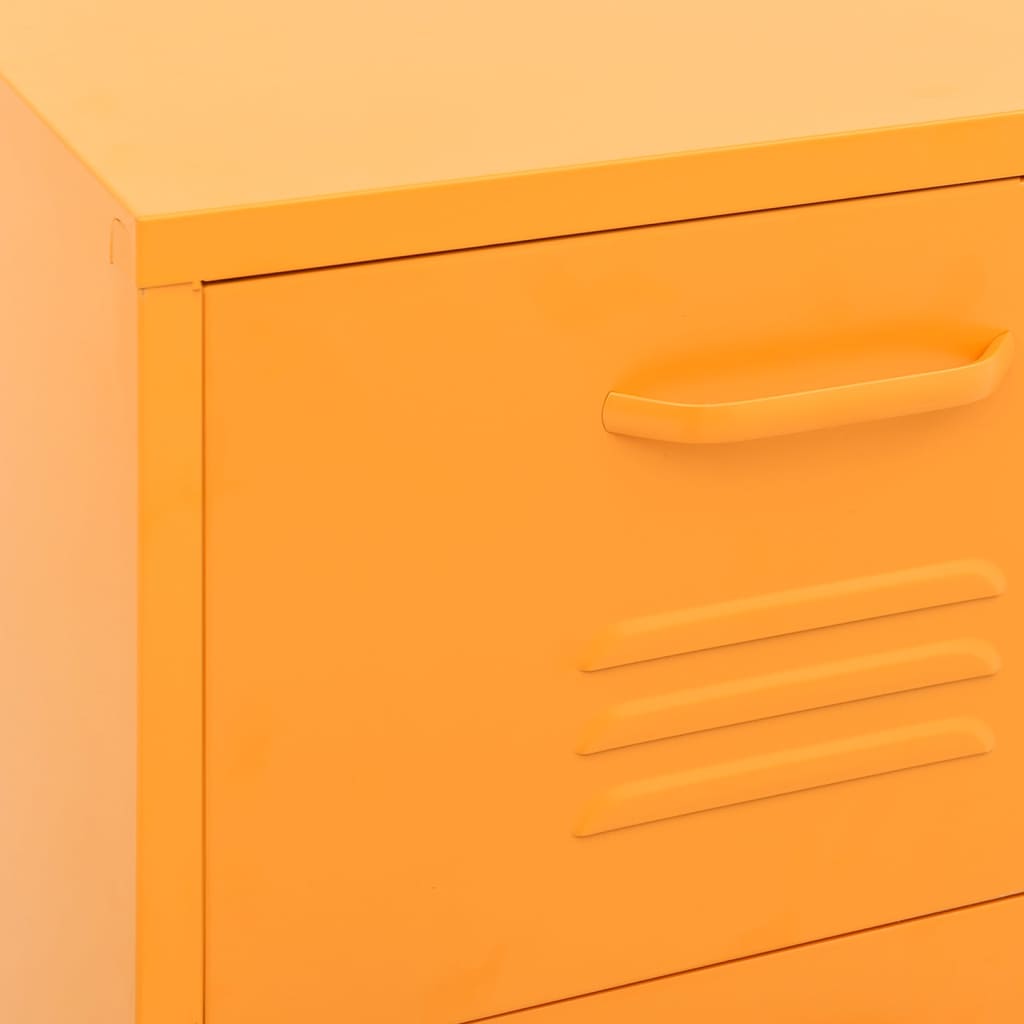 Commode de rangement Jaune moutarde en Acier