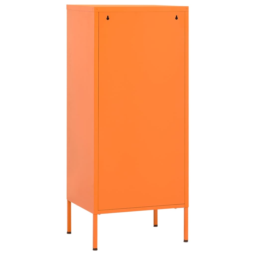 Steel orange storage dresser