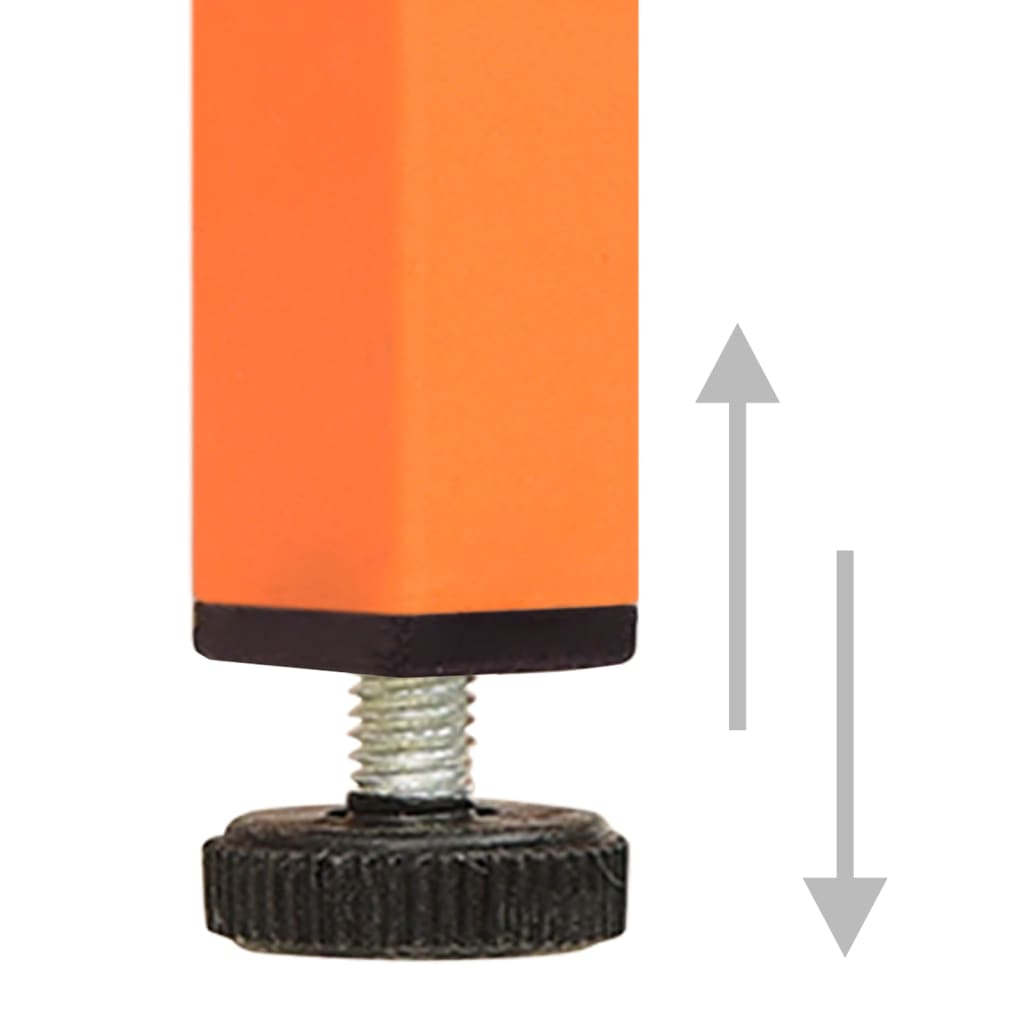 Steel orange storage dresser
