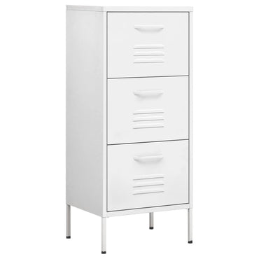 Armadio di stoccaggio bianco 42.5x35x101.5 cm in acciaio