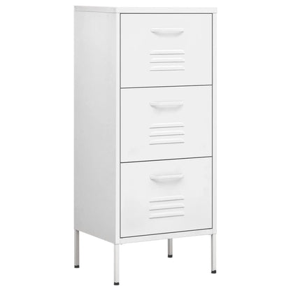 Armadio di stoccaggio bianco 42.5x35x101.5 cm in acciaio