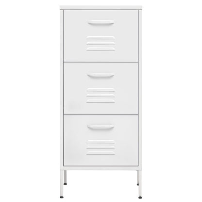 Armadio di stoccaggio bianco 42.5x35x101.5 cm in acciaio